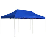 ZNTS Professional Folding Party Tent Aluminium 6x3 m Blue 45502