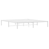 Metal Bed Frame without Mattress White 183x213cm 373678