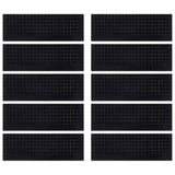 Stair Treads 10 pcs 25x75 cm Rubber 155639