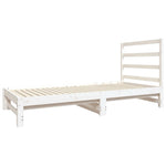 ZNTS Pull-out Day Bed without Mattress White 2x cm 3124748