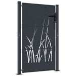 Garden Gate Anthracite 105x155 cm Steel Grass Design 153169