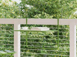 Balcony Table Green 60x40 cm Steel 340918