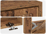 Shoe Cabinet EDE 78 x 24 x 103 cm Engineered Wood Old Wood 896003