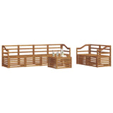 Outdoor Sofa Set 7 pcs Natural Solid Acacia Wood 3374424