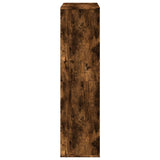 Room Divider Smoked Oak100x33x125.5 cm Engineered Wood 3309487