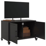TV Cabinet Black 68x39x43.5 cm Steel 846638