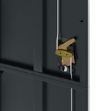 File Cabinet Anthracite 105x40x180 cm Steel 339771