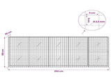 Gabion with 3.5 mm Wire and 5x5 cm Mesh 250x20x100 cm 3462143