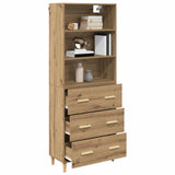 Highboard Artisan Oak 69.5 x 32.5 x 180 cm Engineered Wood 3416034