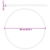 Table Top Cream Marble 60 x 2.5 cm Durable Table Top Circular 149195