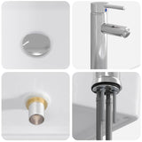 Bathroom Wash Basin Chrome 40.5 x 30.5 x 13 cm Metal 890248