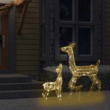 Reindeer Family Warm White Acrylic Acrylic Reindeer Other 329789