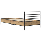 Bed Frame Artisian Oak 80 x 200 cm Engineered Wood 8009118