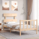 Bed Frame without Mattress Single Solid Wood Pine 3193236