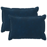 Cushion with Pillow HOUTEN 2 pcs Blue Microfiber Fleece 935717