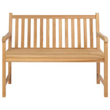 Garden Bench Natural Teak Solid Teak Wood Medium Durable 316622