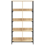 Bookshelf Sonoma Oak 78.5x33x153 cm Engineered Wood 835255