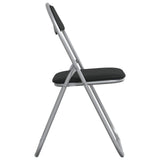 Folding Chair 2 pcs Black and Grey 48 x 43.5 x 81 cm 42029043