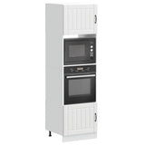 Oven Cabinets 2 pcs Lucca White Engineered Wood 3315041