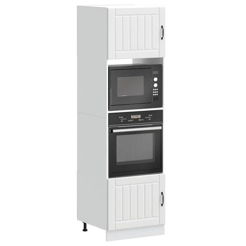 Oven Cabinets 2 pcs Lucca White Engineered Wood 3315041