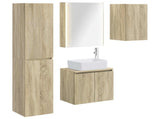 Bathroom Cabinet Set 5 pcs Sonoma Oak 53 x 15.5 x 70 cm 3407329