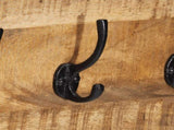 Coat Racks 2 pcs 80x8x25 cm Solid Rough Wood Mango 358919
