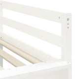 ZNTS Kids' Loft Bed with Tower without Mattress White&Black 90x200cm 3207102