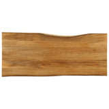 Table Top 140x60x2.5 cm Live Edge Solid Wood Mango 370769