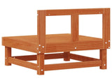 Garden Middle Sofa Solid Pine Wood Wax Brown 61 x 60.5 x 62 cm 865441