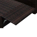 2 Piece Garden Lounge Set with Cushions Poly Rattan Brown 42833