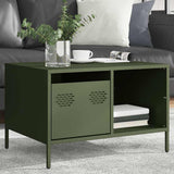 Coffee Table Olive Green 68.5x50x43.5 cm Cold-rolled Steel 851284