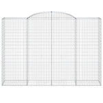 Arched Gabion Basket 300x50x200/220 cm Galvanised Iron 153520