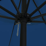 Garden Parasol 394 x 394 x 248 cm Polyester and Steel Azurblau 42003643