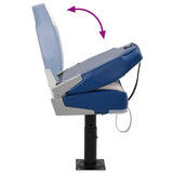 Boat Seats 2 pcs with Pedestal Height Adjustable 360&deg Rotatable 3294974