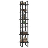 Book Cabinet Black Engineered wood Tall Book Cabinet 806498