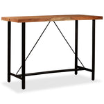 ZNTS Bar Table Solid Acacia Wood 150x70x107 cm 245437