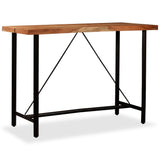 ZNTS Bar Table Solid Acacia Wood 150x70x107 cm 245437