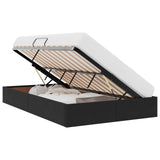Storage Bed with Mattress Black 120 x 200 cm Velvet 3370084
