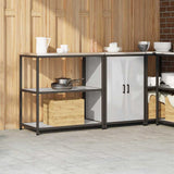 Kitchen Storage Set HATTEM 2 pcs Silver Stainless Steel 3392663