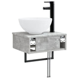 Wall-Mounted Wash Basin Concrete Grey 40 x 35 x 39 cm 890171