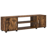 TV Cabinet Set Wall-mounted 4 pcs Somoked Oak Engineered wood 3397900