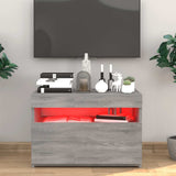 TV Cabinet with LED Lights Grey Sonoma 60x35x40 cm 815680