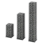 3 Piece Gabion Set Galvanised Wire 141048