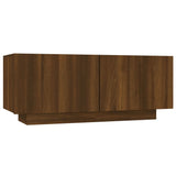 3 Piece TV Cabinet Set with LED Lights Brown Oak Engineered Wood 3120175
