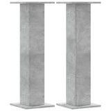 Plant Stands 2 pcs Concrete Grey 30x30x95 cm Engineered Wood 3307876