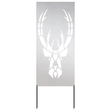 Garden Privacy Screen Silver 50 x 140 cm Stainless steel 876333