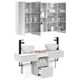Bathroom Cabinet Set 4 pcs White 103.5 x 15.5 x 70 cm 3406263