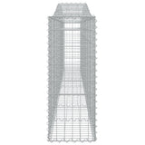 Arched Gabion Baskets 25 pcs 400x30x80/100 cm Galvanised Iron 3145824