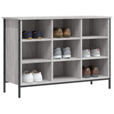 Shoe Cabinet Grey Sonoma 100x35x70 cm Engineered Wood 831846
