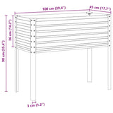 Garden Planter Brown 100x45x90 cm Steel 4008971